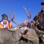 Jaden-9 yrs old with Dad and her first CS buck